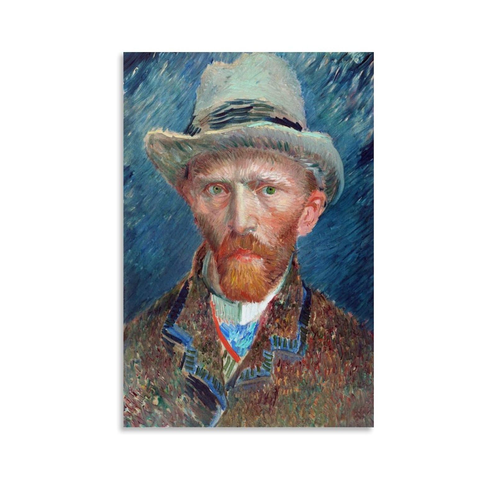 「凡」 絵画 アート キャンバス 自画像 スナフキン イメージ Amazon.co.jp: Vincent Van Goghフィンセント・ファン・ゴッホ《自画像